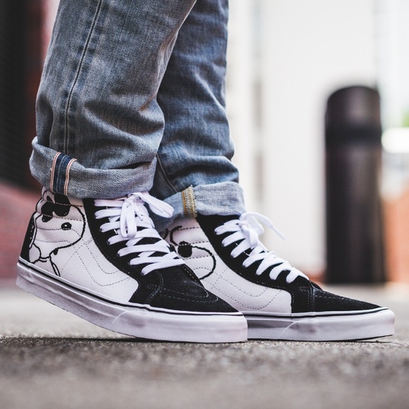 Vans Sk8-Hi Reissue X Peanuts Skate Shoes Joe Cool - Picture 7 of 8